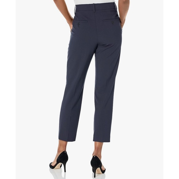 Theory Navy Wool Treeca Slim Fit Trousers size 10 - Picture 12 of 16